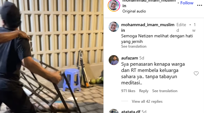 Yono membanting barang Yai Mim
